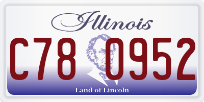 IL license plate C780952