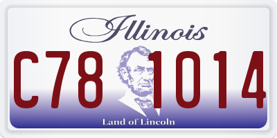IL license plate C781014
