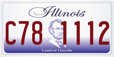 IL license plate C781112