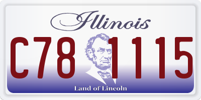 IL license plate C781115