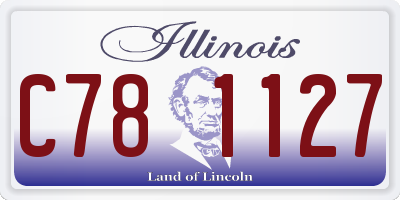 IL license plate C781127
