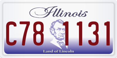 IL license plate C781131
