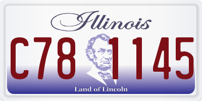 IL license plate C781145