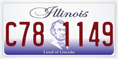 IL license plate C781149