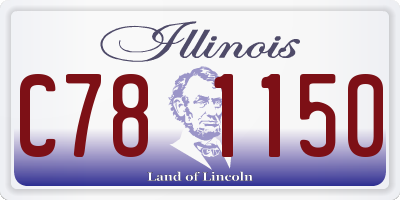 IL license plate C781150