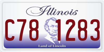 IL license plate C781283