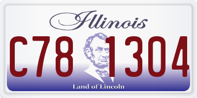 IL license plate C781304