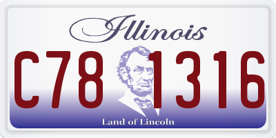 IL license plate C781316