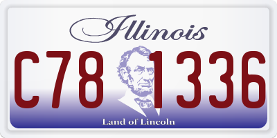 IL license plate C781336