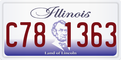 IL license plate C781363