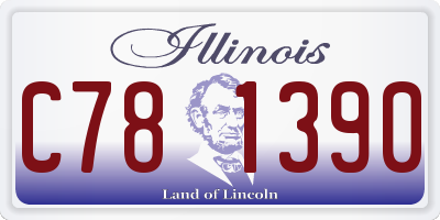 IL license plate C781390