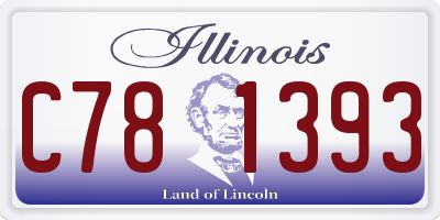 IL license plate C781393