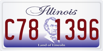 IL license plate C781396
