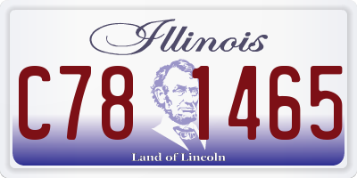 IL license plate C781465