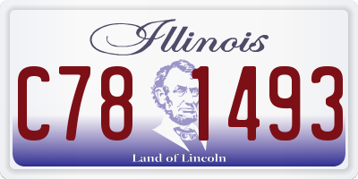 IL license plate C781493