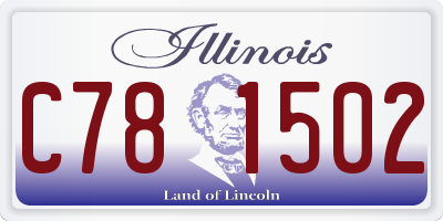 IL license plate C781502