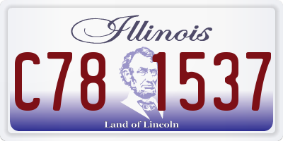 IL license plate C781537