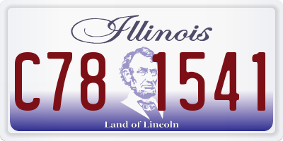 IL license plate C781541