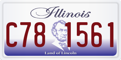 IL license plate C781561