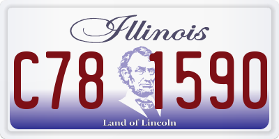 IL license plate C781590