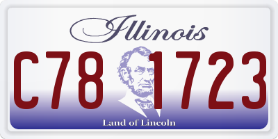 IL license plate C781723
