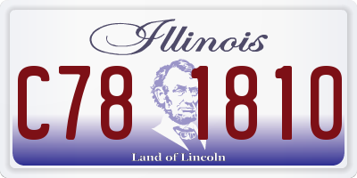 IL license plate C781810