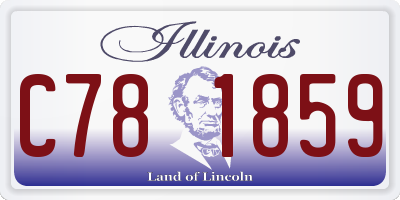 IL license plate C781859