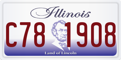 IL license plate C781908