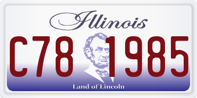 IL license plate C781985