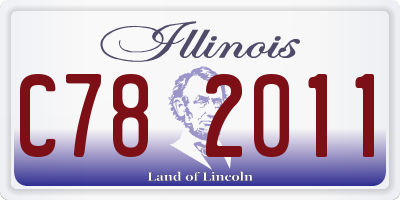 IL license plate C782011