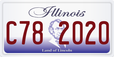 IL license plate C782020