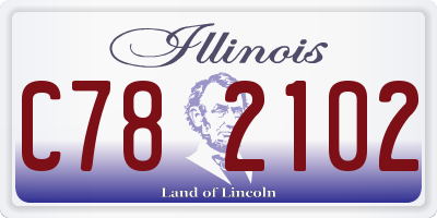 IL license plate C782102