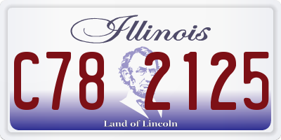 IL license plate C782125