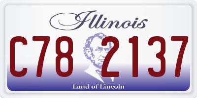 IL license plate C782137