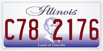 IL license plate C782176