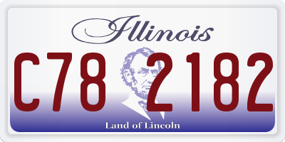 IL license plate C782182
