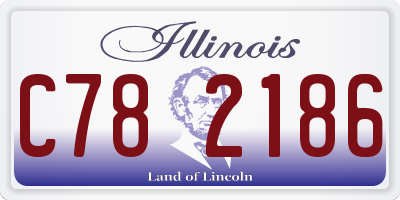 IL license plate C782186