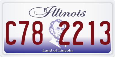 IL license plate C782213