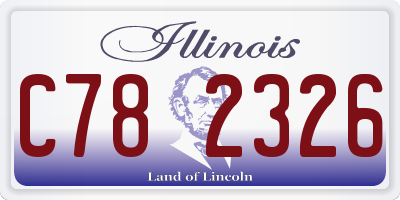 IL license plate C782326