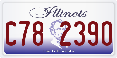 IL license plate C782390