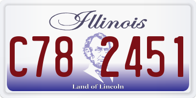 IL license plate C782451