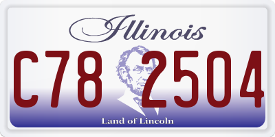 IL license plate C782504