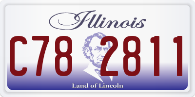 IL license plate C782811