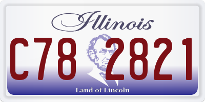 IL license plate C782821