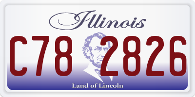 IL license plate C782826