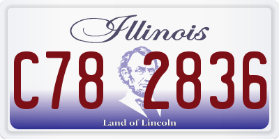 IL license plate C782836