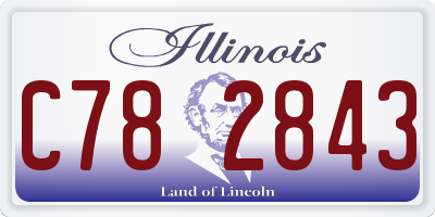 IL license plate C782843