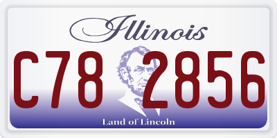 IL license plate C782856