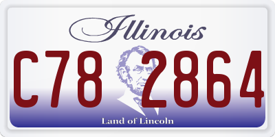 IL license plate C782864