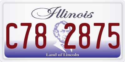 IL license plate C782875